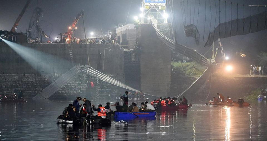 Death toll from India bridge collapse rises to 141