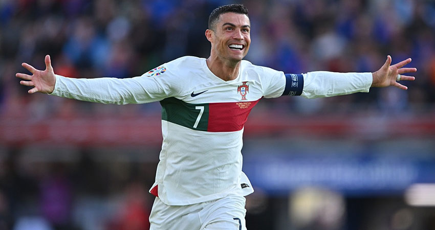 Ronaldo marks 200th Portugal cap with winner, Haaland fires Norway