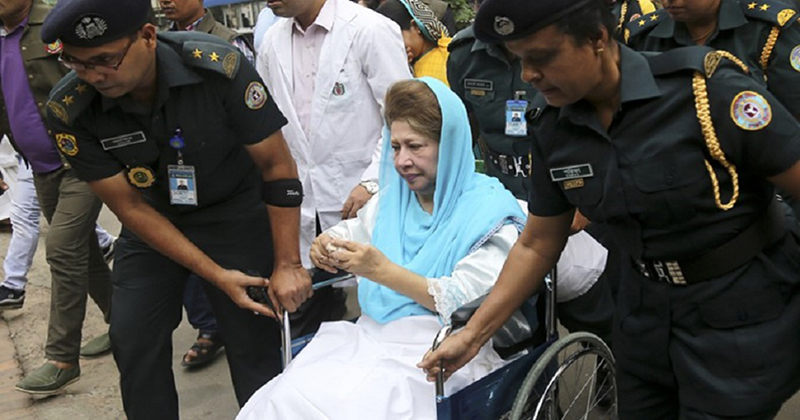 Khaleda's appearance in 11 cases on Jan 23