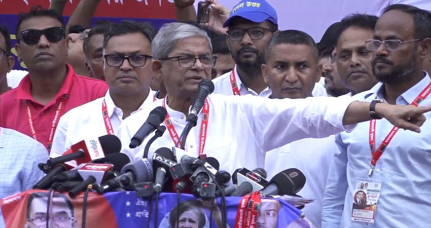 No scope of retreating from movement, Fakhrul tells Nayapaltan rally