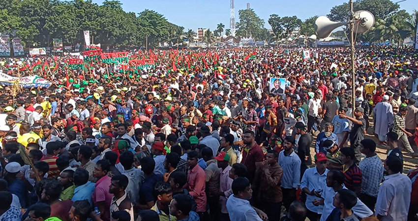 BNP rally in Rangpur begins as thousands defy transport strike, obstacles to join