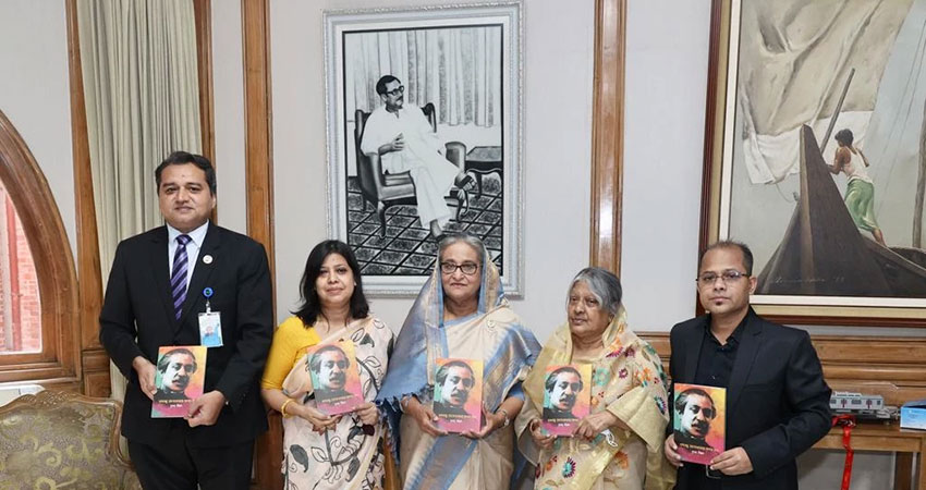 PM unveils book on Bangabandhu