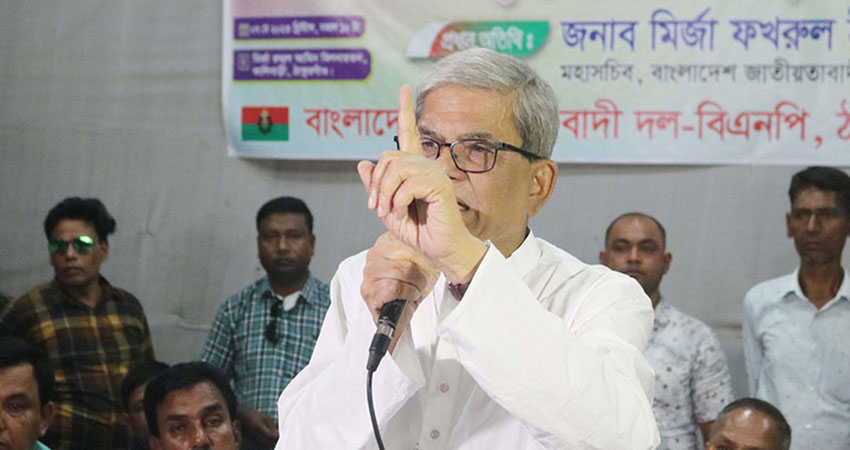 BNP won’t join any election under this govt: Fakhrul