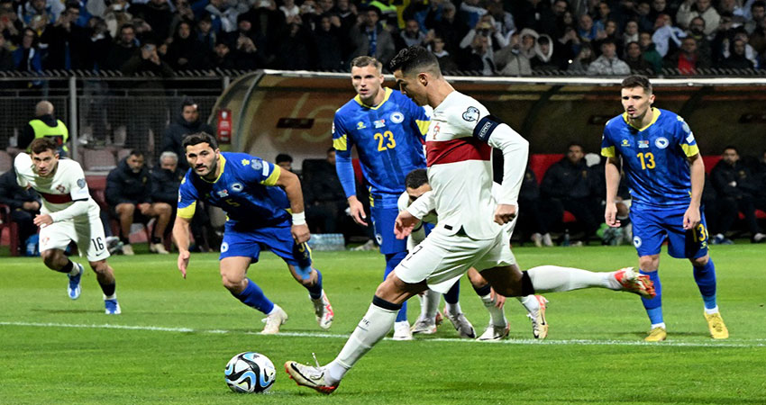 Ronaldo hits two as Portugal thrash Bosnia and Herzegovina