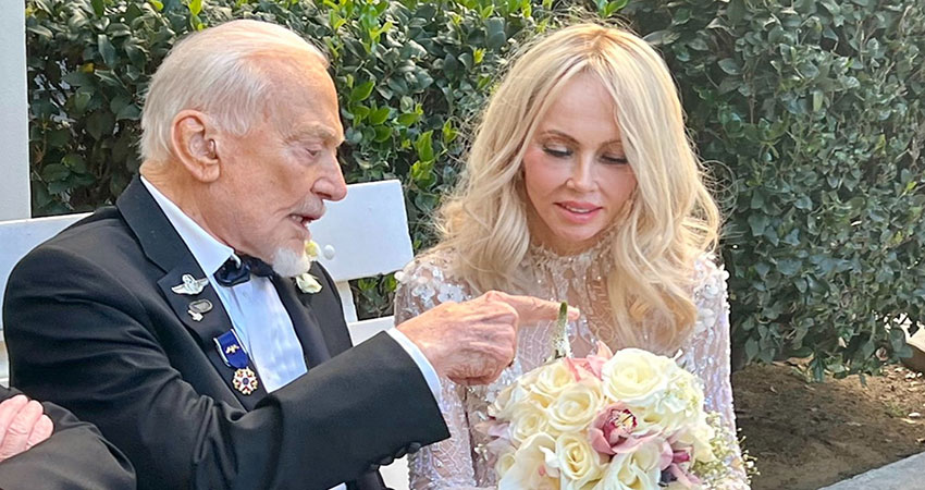 Buzz Aldrin gets married on his 93rd birthday