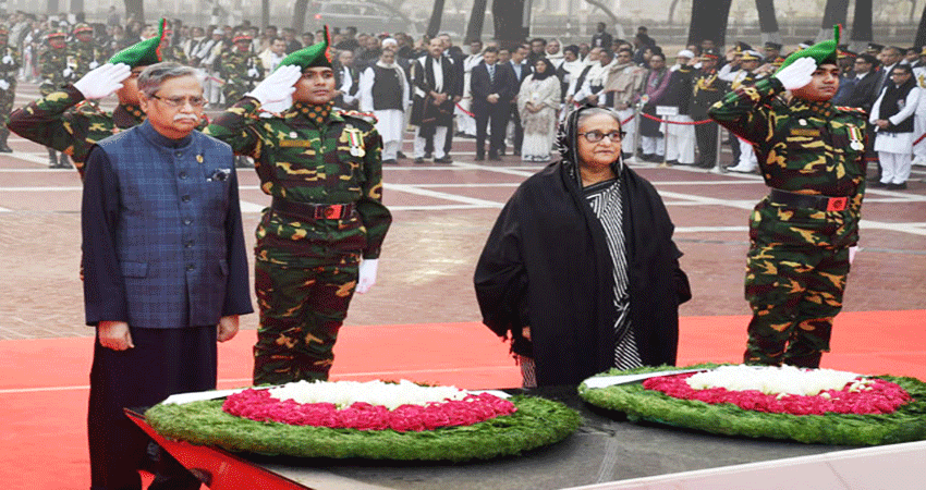 President pays homage to martyred intellectuals