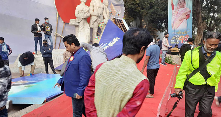 Stage collapses while Quader addressing BCL rally