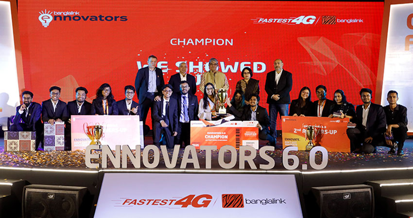 Winners of Banglalink ennovators 6.0 announced at Grand Finale