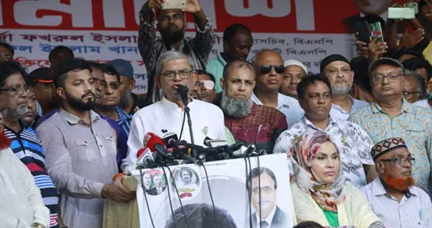 Govt to take responsibility if Khaleda not sent abroad for treatment within 36hrs: Fakhrul