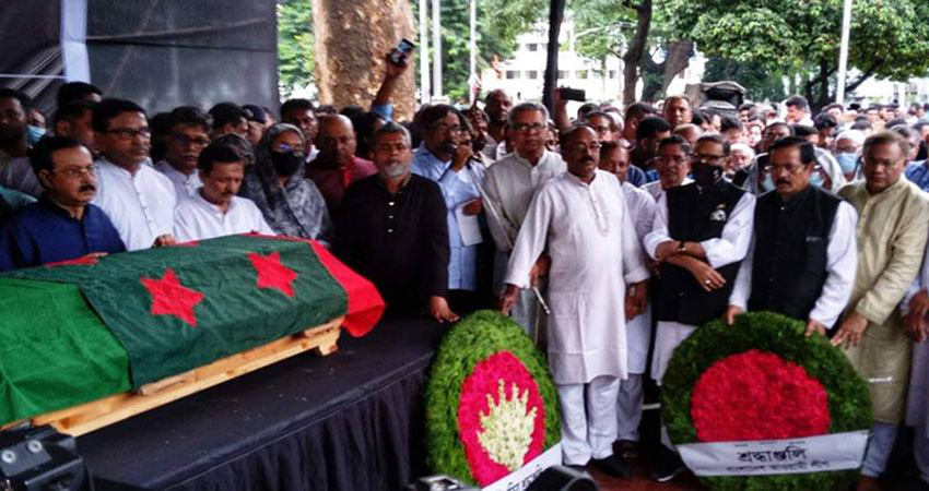 People pay last respect to Sajeda Chowdhury