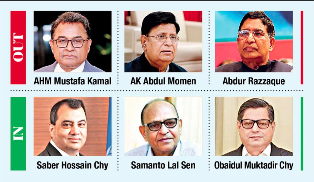 Hasina reveals unexpected cabinet members