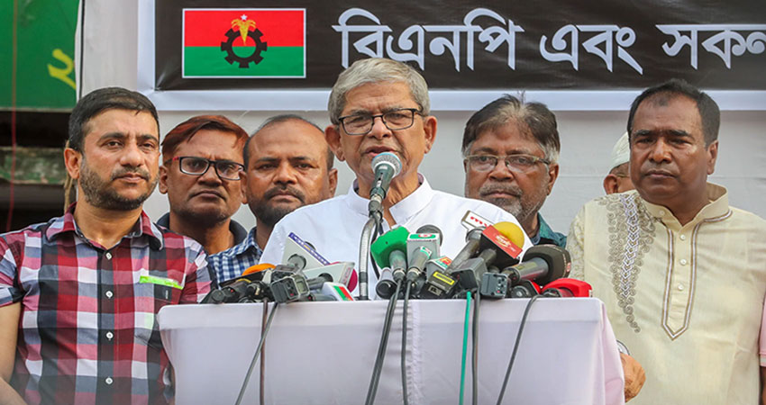 No alternative to resistance: Mirza Fakhrul