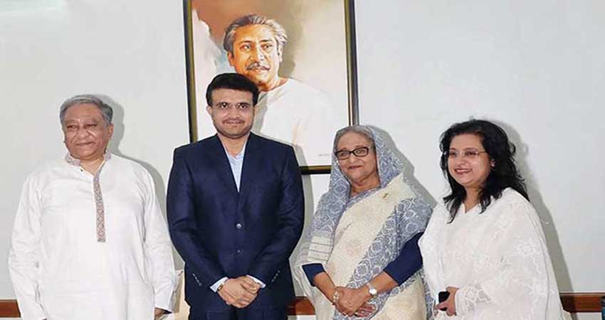 Sourav Ganguly meets PM Sheikh Hasina