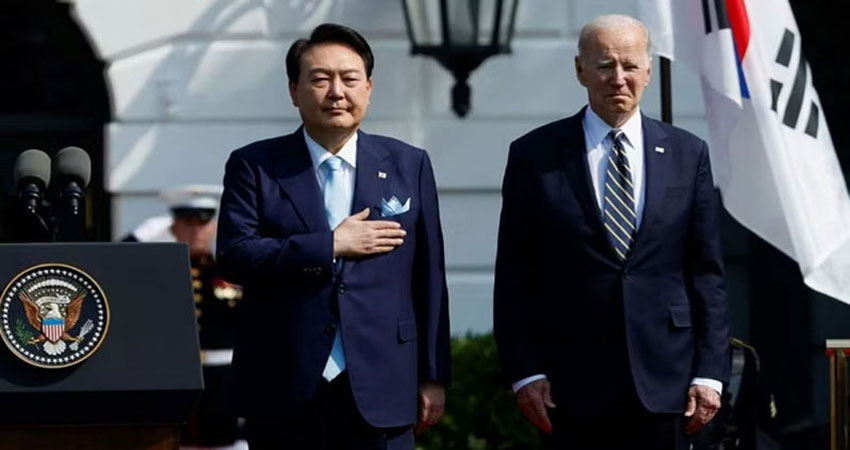 Biden, Yoon warn North Korea of nuclear response to any attack