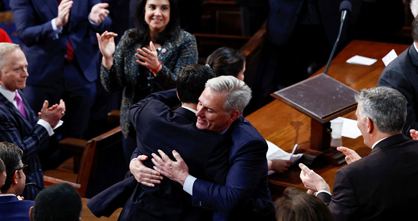 Kevin McCarthy elected speaker of the US House of Representatives