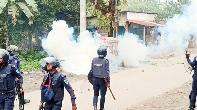 BNP-Police Clash at Habiganj, 50 injured including journalists