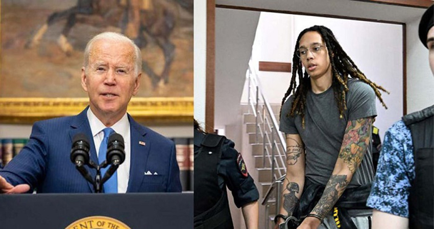 Biden  calls Griner sentencing in Russia 'unacceptable'