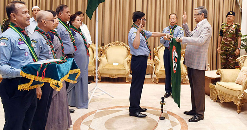 President for imparting modern trainings to scouts