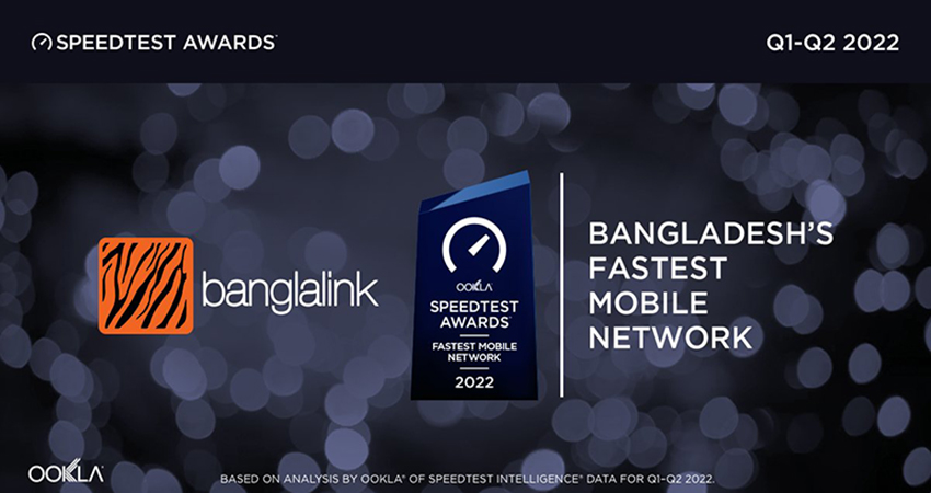 Banglalink wins Ookla® Speedtest Award™ for 3 years in a row