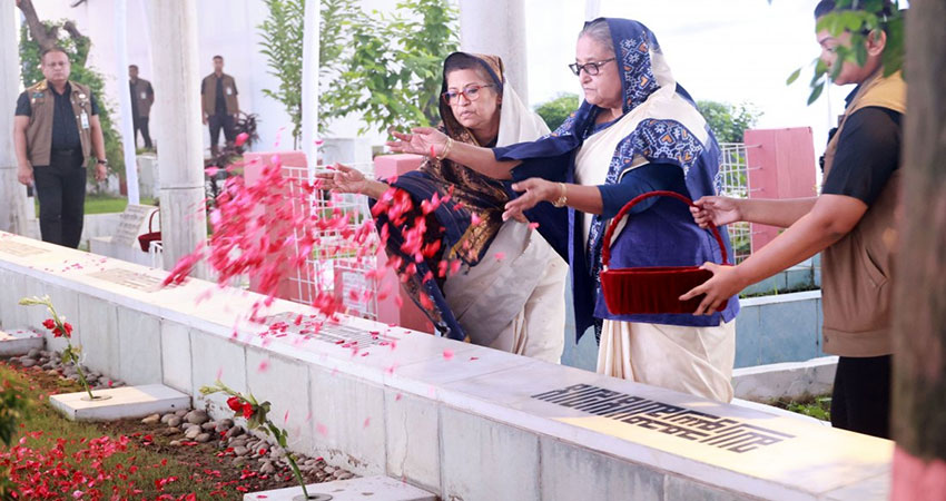 PM pays tribute to Sheikh Russel, Aug 15 martyrs