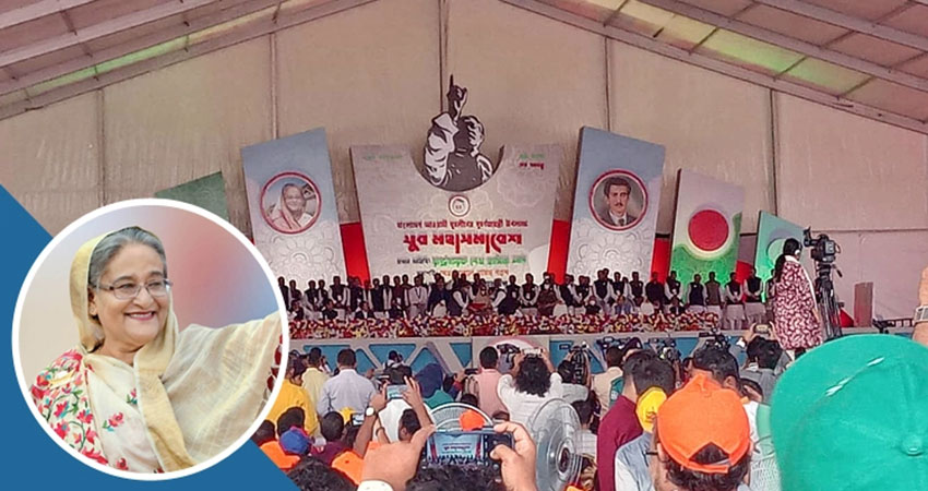 PM Hasina inaugurates Jubo League golden jubilee rally