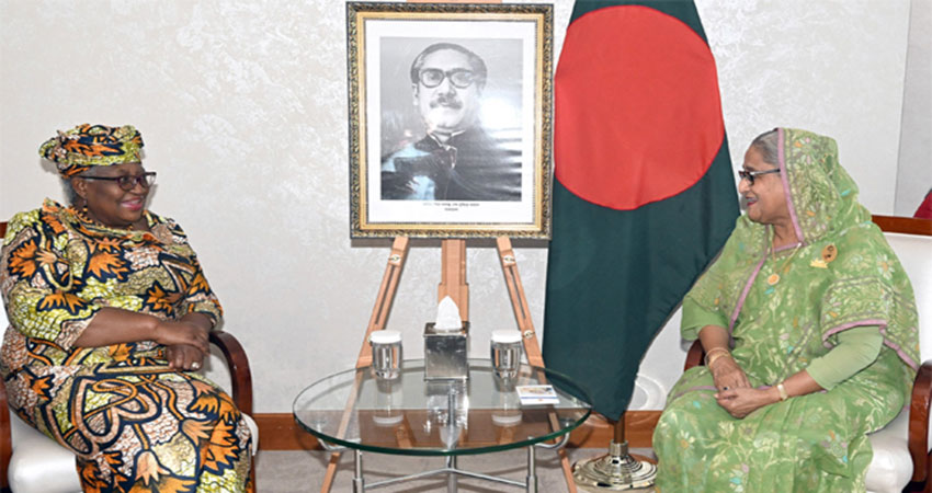 WTO chief meets PM Hasina, wants Dhaka to reduce subsidies on fisheries