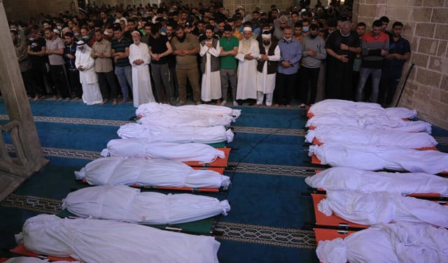 At least 310 Palestinians have died in the Gaza Strip in only one day