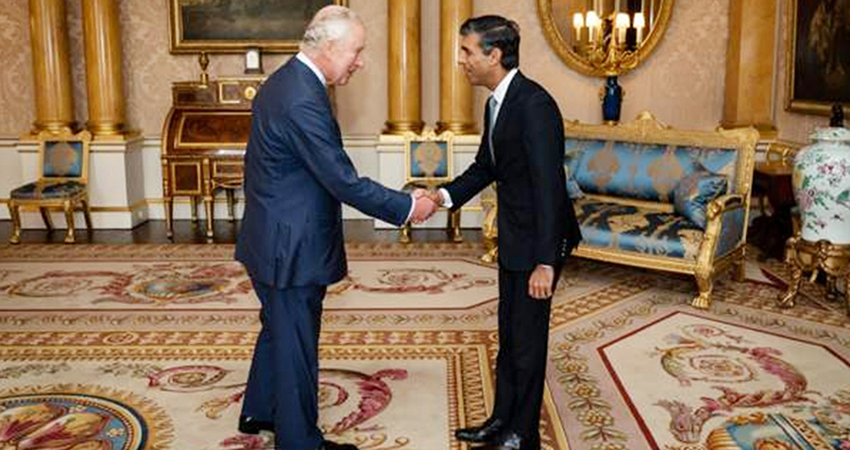 Rishi Sunak appointed Britain's PM by King Charles