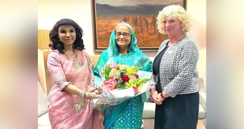 PM Hasina arrives in London to attend King Charles III's coronation