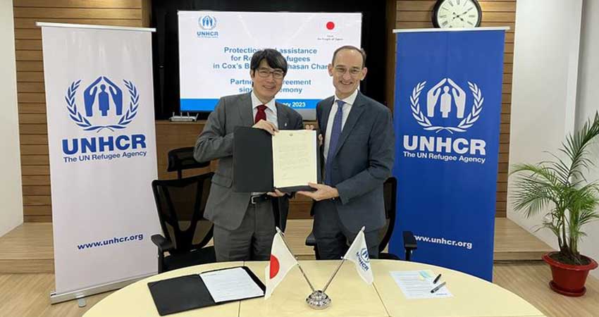 Japan, UNHCR sign $4.5 million agreement to support Rohingyas