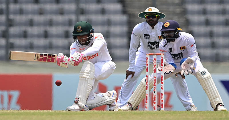 Bangladesh all out for 365 against Sri Lanka