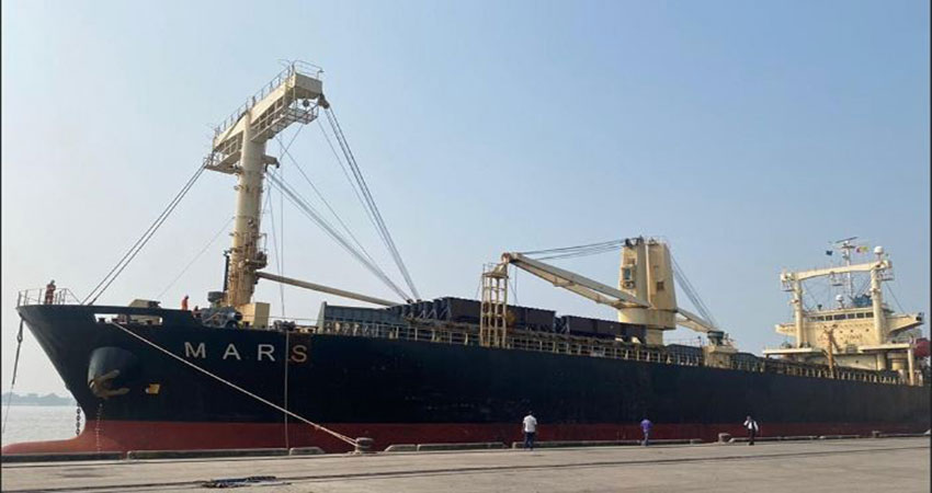 Bangabandhu Rail Bridge: 5th shipment of material arrives at Mongla port