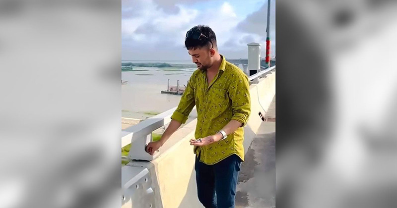 Man detained after video of opening screws of Padma Bridge goes viral