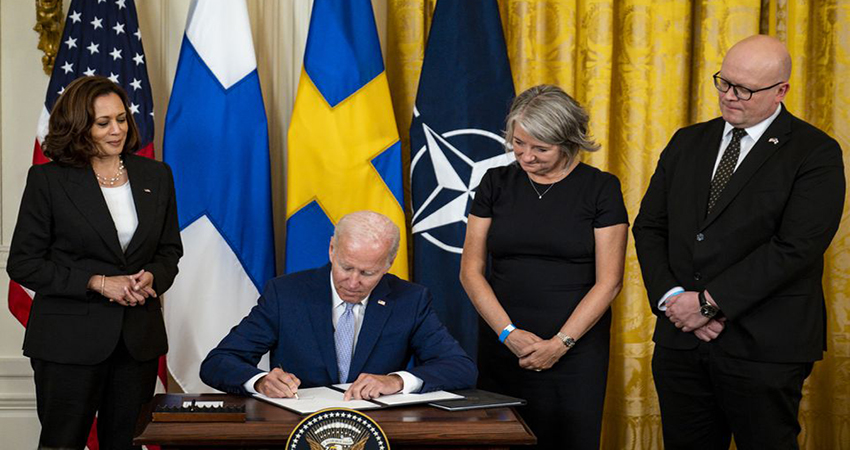 Biden signs ratification of Finland, Sweden NATO bids