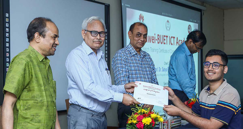 24 students receive Huawei Buet ICT Academy Certification