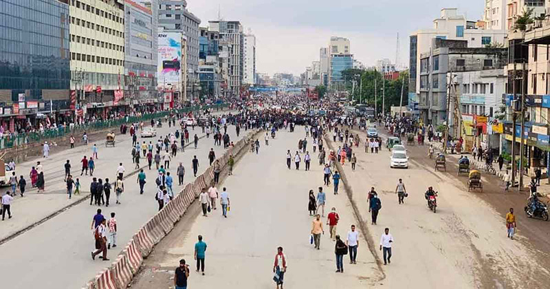 Students block road in Uttara as Ena bus hits a fellow