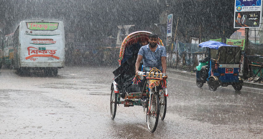 Rain brings relief to city dwellers