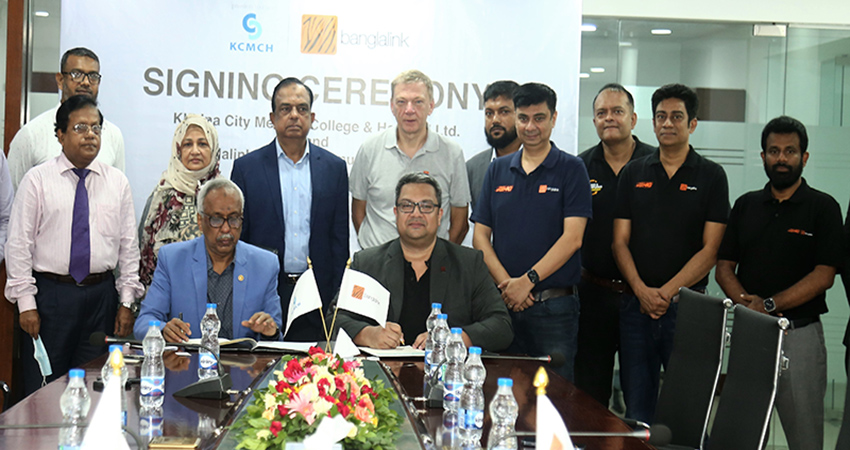 Banglalink signs agreement with Khulna City Medical College Hospital