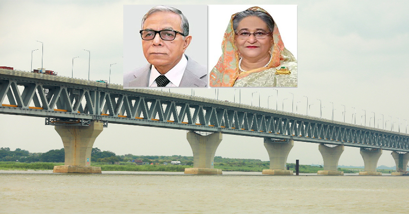 President, PM greet all involved with Padma Bridge project