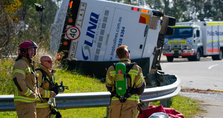 Ten dead in Australia wedding bus crash